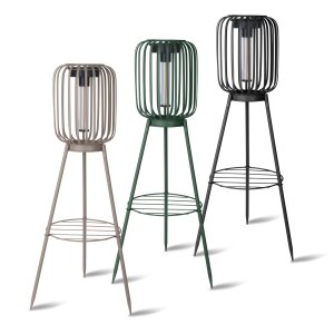 LED Solar Stehleuchte 3in1 Gartenlampe Außenleuchte...