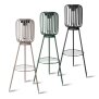 LED Solar Stehleuchte 3in1 Gartenlampe Außenleuchte mit COB LED warmweiß Lichtsensor wetterfest IP44 Solarleuchte Terrasse Balkon Gartenbeleuchtung kabellos