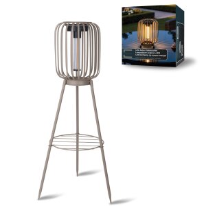 LED Solar Stehleuchte 3in1 Gartenlampe Außenleuchte...