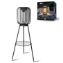 LED Solar Stehleuchte 3in1 Gartenlampe Außenleuchte mit COB LED warmweiß Lichtsensor wetterfest IP44 Solarleuchte Terrasse Balkon Gartenbeleuchtung kabellos schwarz
