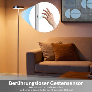 LED Stehleuchte dimmbar mit Gestensteuerung 700 Lumen...
