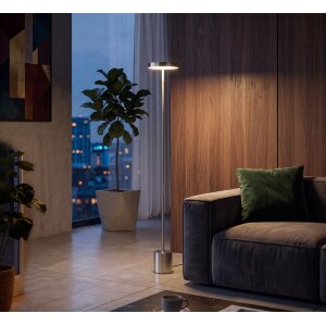 LED Stehleuchte dimmbar mit Gestensteuerung 700 Lumen warmweiß 3000K moderne Wohnzimmerlampe Metall Stehlampe innen Designlampe Schlafzimmer