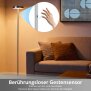 LED Stehleuchte dimmbar mit Gestensteuerung 700 Lumen warmweiß 3000K moderne Wohnzimmerlampe Metall Stehlampe innen Designlampe Schlafzimmer