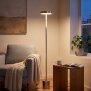 LED Stehleuchte dimmbar mit Gestensteuerung 700 Lumen warmweiß 3000K moderne Wohnzimmerlampe Metall Stehlampe innen Designlampe Schlafzimmer