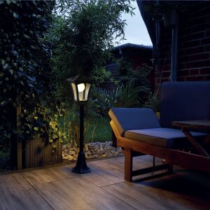 LED Solar Gartenlaterne 3in1 mit Bewegungsmelder Dämmerungssensor warmweiß 3000K 20lm IP44