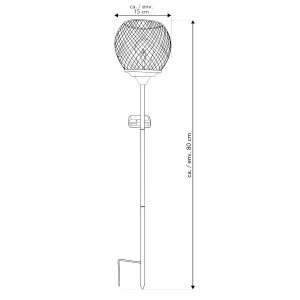 B-Ware LED Solar Gartenstäbe Außenbereich automatische Beleuchtung umweltfreundlich einfache Installation wetterbeständig Netzoptik