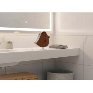 Naturgeräusche Box Vogel Sound Box Echtholz Bewegungsmelder Sound Sensor Timer USB-C Kirschholz