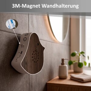 Naturgeräusche Box Vogel Sound Box Echtholz Bewegungsmelder Sound Sensor Timer USB-C Nussholz