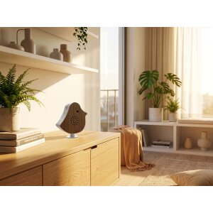 Naturgeräusche Box Vogel Sound Box Echtholz Bewegungsmelder Sound Sensor Timer USB-C Nussholz