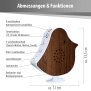 Naturgeräusche Box Vogel Sound Box Echtholz Bewegungsmelder Sound Sensor Timer USB-C Nussholz