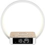 B-Ware LED Lichtwecker mit Sonnenaufgang Simulation, Schlaftimer & Charging Station, Wake Up Licht, Schlummerfunktion, warmweißes Licht 3500K Weiß