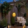 Solar Hängeleuchte außen LED warmweiß Gartenleuchte solar Hängelampe wetterfest IP44 mit Haken automatische Dämmerung Balkon Terrasse Beleuchtung Orientalisch kupfer