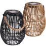 LED Solar Geflechtlaterne Gartenlampe Solarleuchte Außen Hängelampe mit Lichtsensor RGB Farbwechsel warmweiß wetterfest IP44 dekorative Außenbeleuchtung Balkon Terrasse