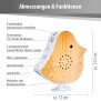 Naturgeräusche Box Vogel Sound Box Echtholz Bewegungsmelder Sound Sensor Timer USB-C Weißescher 2er-Set