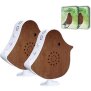Naturgeräusche Box Vogel Sound Box Echtholz Bewegungsmelder Sound Sensor Timer USB-C Kirschholz 2er-Set