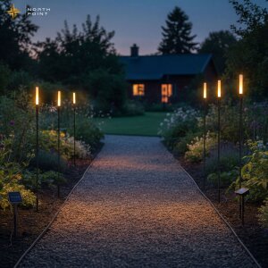 LED Solar Gartenleuchte Gartensticks 6er-Set Gartenstecker Außen warmweiß 3000K mit Dämmerungssensor wasserdicht IP44 Solarleuchten Gartenweg Balkon Terrasse Beleuchtung