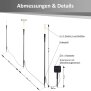 LED Solar Gartenleuchte Gartensticks 6er-Set Gartenstecker Außen warmweiß 3000K mit Dämmerungssensor wasserdicht IP44 Solarleuchten Gartenweg Balkon Terrasse Beleuchtung