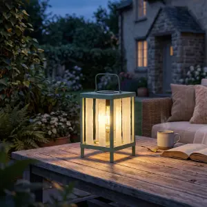 Solar Laterne LED Gartenleuchte Outdoor Tischleuchte warmweiß Dämmerungssensor IP44 wetterfest Metall Echtglas Balkon Terrasse Hängelampe Solarleuchte