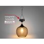 Northpoint Solar LED Hängelaterne für den Garten | Metall Mesh Design | Warmweiß | Automatisch | IP44 | Ø 15cm