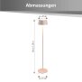 B-Ware Northpoint Akku LED Stehleuchte dimmbar kabellos höhenverstellbar bis 120cm warmweiß Stehlampe In- und Outdoor Garten Balkon Terrasse Metall beige