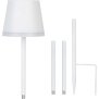 B-Ware 2in1 LED Solar Gartenleuchte Tischleuchte nachhaltige Beleuchtung für Garten Terrasse Balkon Lampe weiß