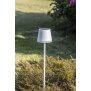 B-Ware 2in1 LED Solar Gartenleuchte Tischleuchte nachhaltige Beleuchtung für Garten Terrasse Balkon Lampe weiß
