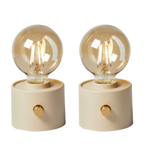 B-Ware Vintage Akku Glühbirne Edison LED Tischlampe...