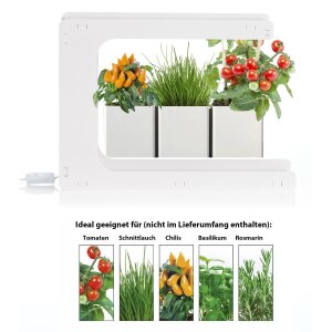 LED Pflanzenleuchte Gewächslampe Pflanzenlicht 14W Grow Kräutergarten Timer Innengarten - C-Form