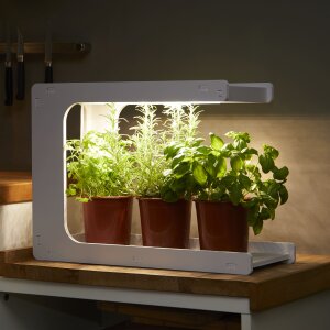 LED Pflanzenleuchte Gewächslampe Pflanzenlicht 14W Grow Kräutergarten Timer Innengarten - C-Form