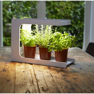LED Pflanzenleuchte Gewächslampe Pflanzenlicht 14W Grow Kräutergarten Timer Innengarten - C-Form