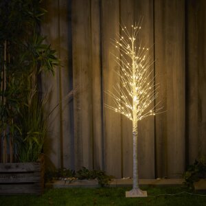 LED Lichtbaum Indoor & Outdoor Birkenoptik 150cm 240...