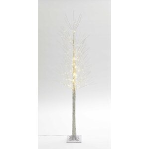 LED Lichtbaum Indoor & Outdoor Birkenoptik 150cm 240 neutralweiße LEDs inkl. Timer